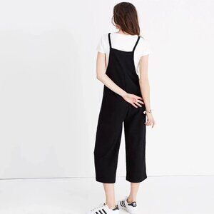 Madewell Jumpsuit Wide Leg Textured Boucle Knit Cropped Pull On Overalls Romper